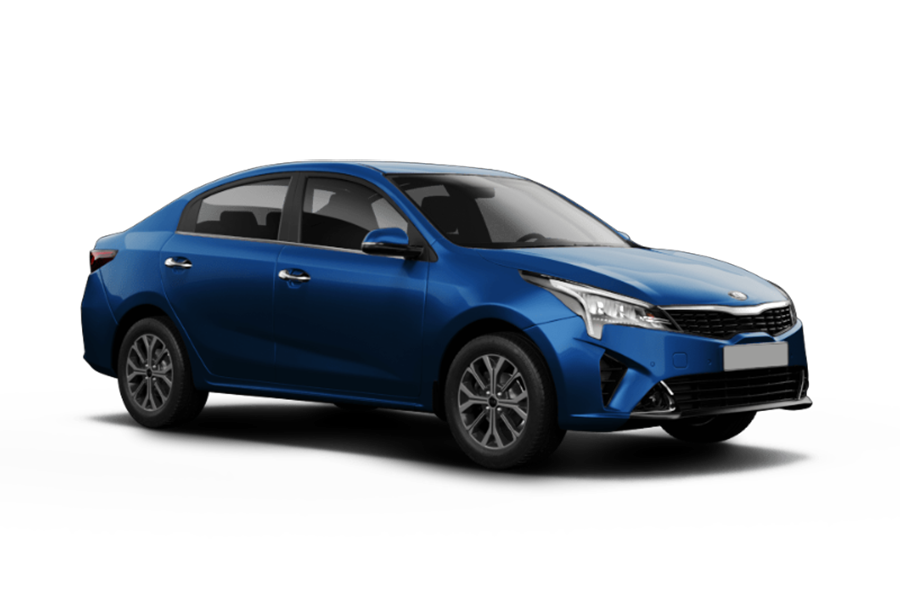 Kia Rio Рестайлинг в цвете Marina Blue